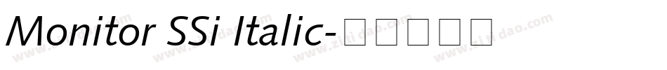 Monitor SSi Italic字体转换
